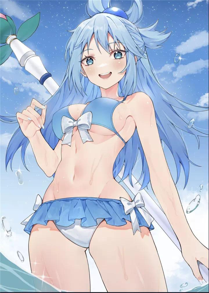 Ai make Aqua in her bikini