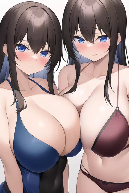 巨乳×２