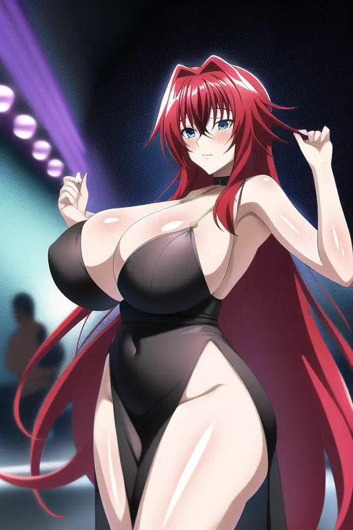 Rias has fun at night