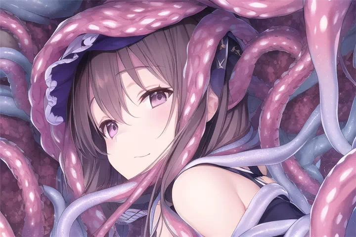 Tentacles and Girl 2