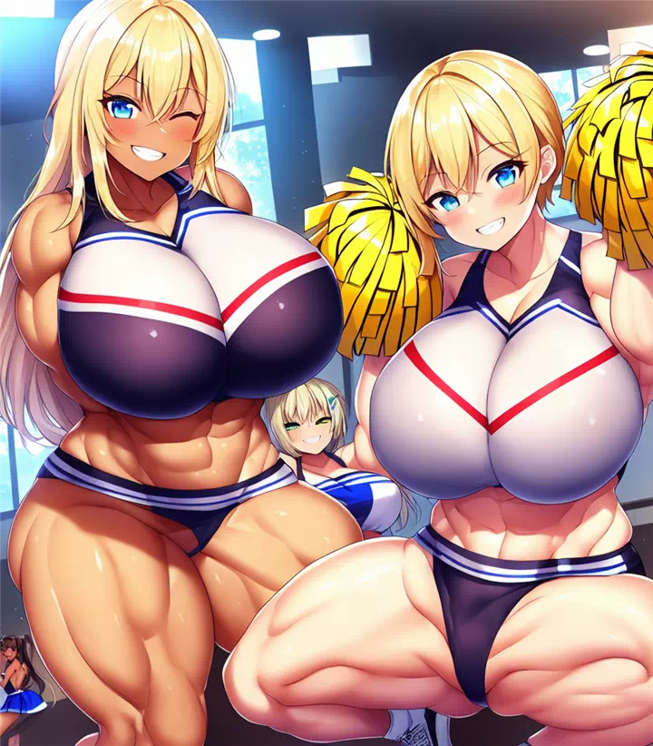 爆乳筋肉チアリーダー