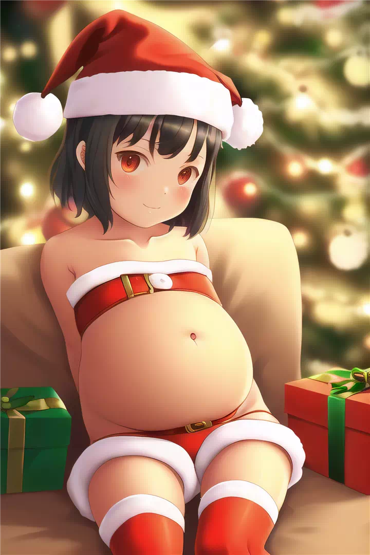 Preg loli celebrating christmas