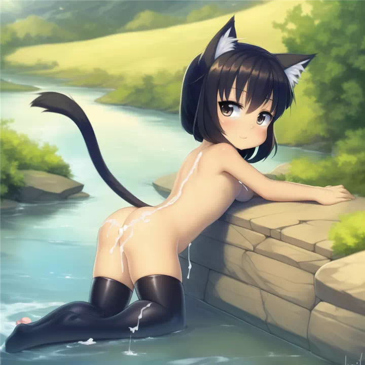 [AI] Half-Clothed Catgirls