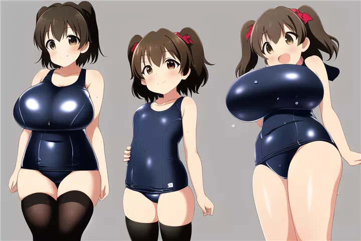 何処かで見たようなスク水爆乳詰め合わせ②