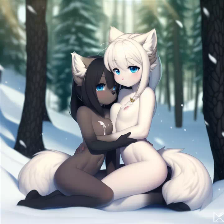 [AI] Furries Snowy Forest