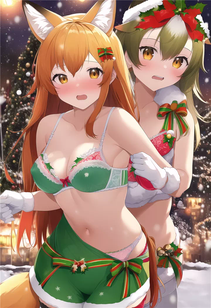 クリスマスなアカギツネちゃん