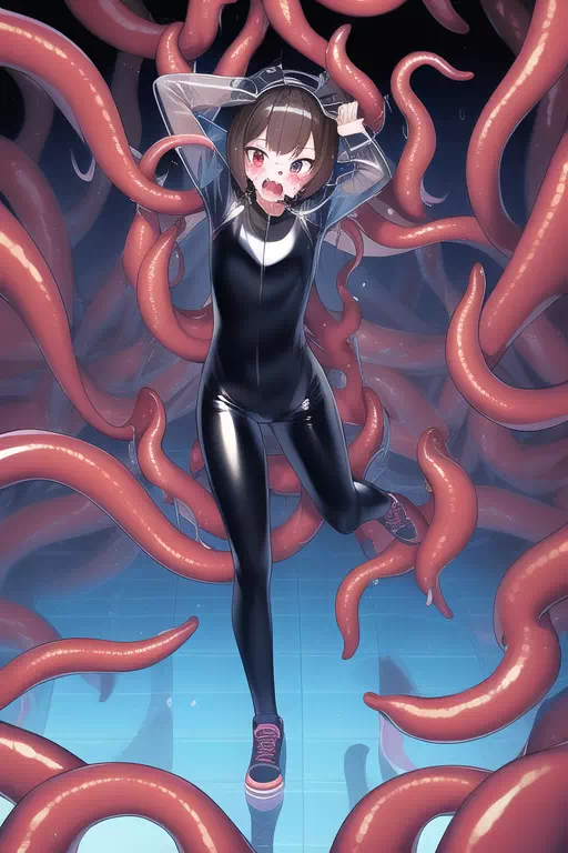 【NovelAI】Attacked by tentacles