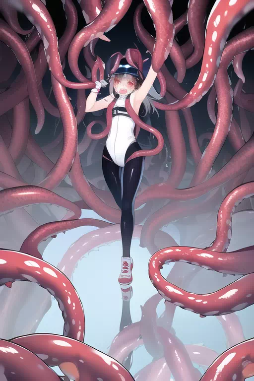 【NovelAI】Attacked by tentacles