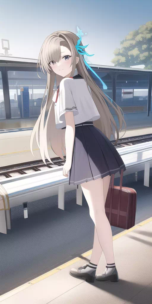 Morning commute with Asuna
