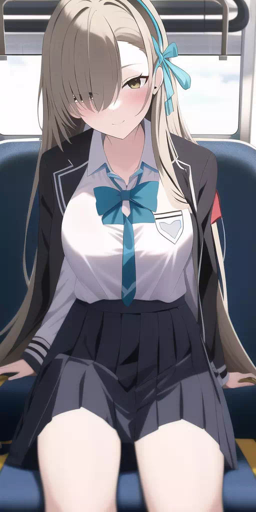 Morning commute with Asuna