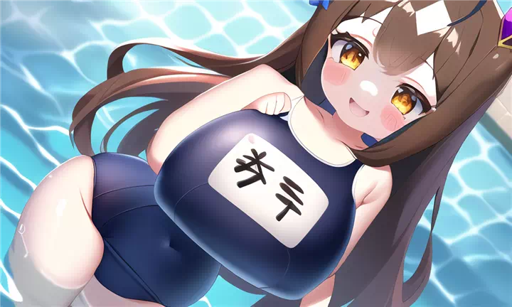 何処かで見たようなキャラのスク水爆乳詰め合わせ④