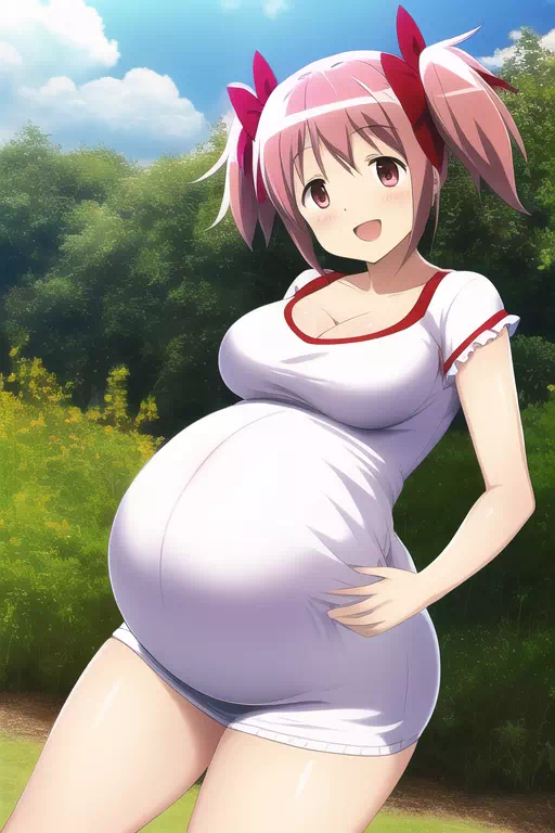 【NovelAI】Pregnancy magical girl