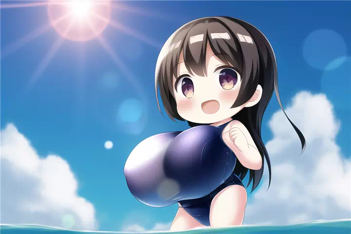 スク水ロリ爆乳⑮