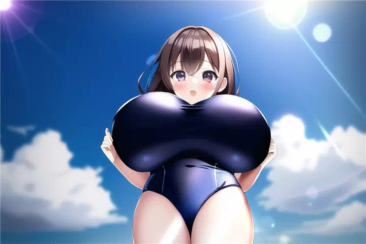 スク水ロリ爆乳⑮