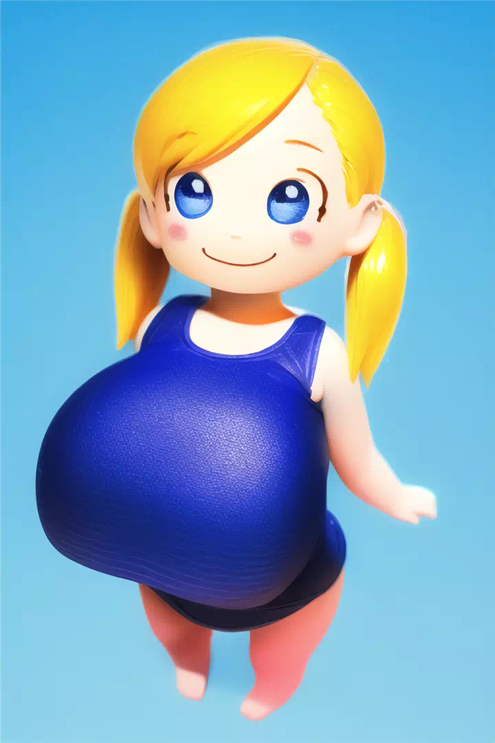 ちびキャラスク水ロリ爆乳リベンジ①