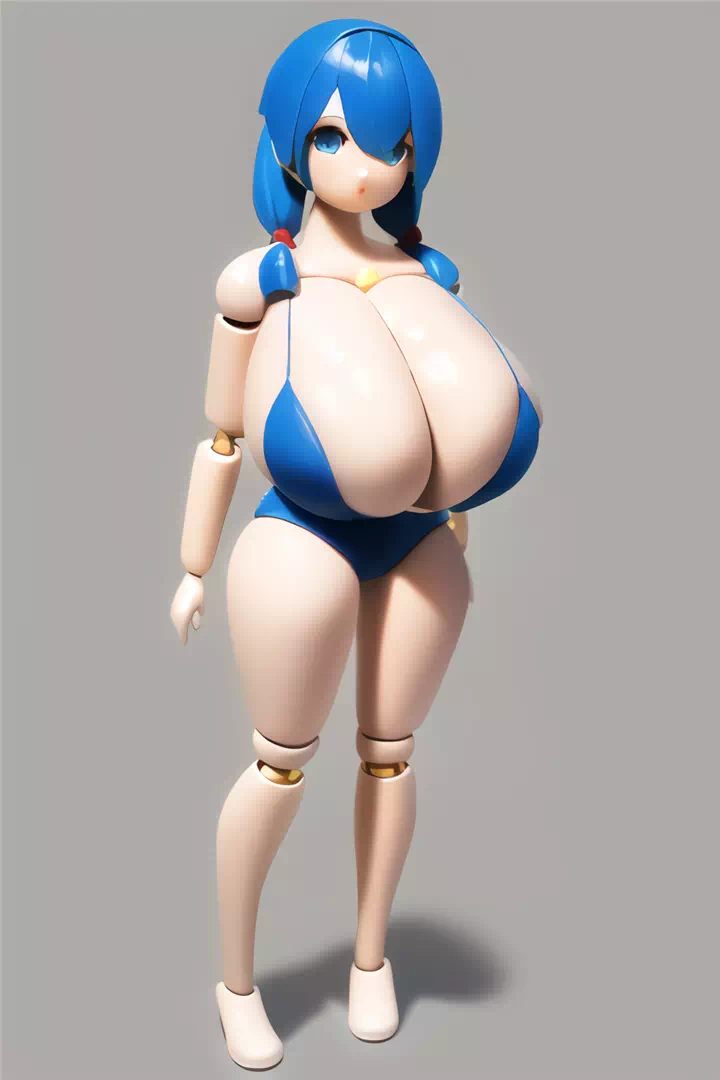 ドールフィギュア風スク水爆乳