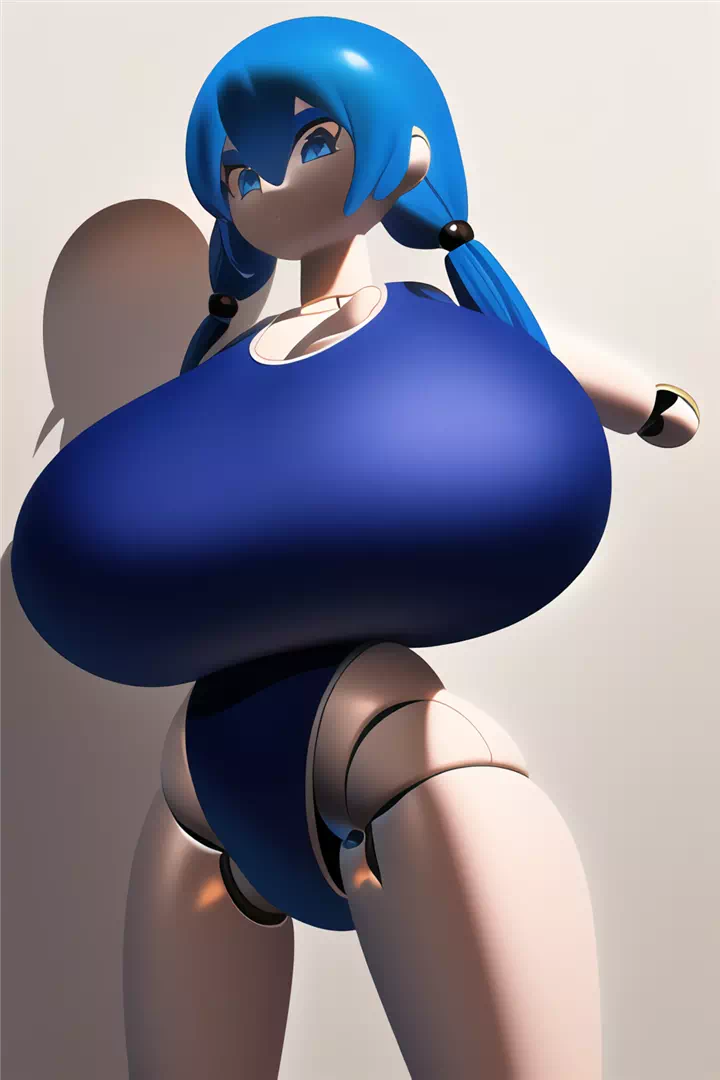 ドールフィギュア風スク水爆乳