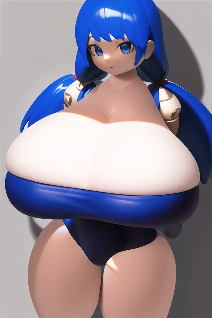 ドールフィギュア風スク水爆乳