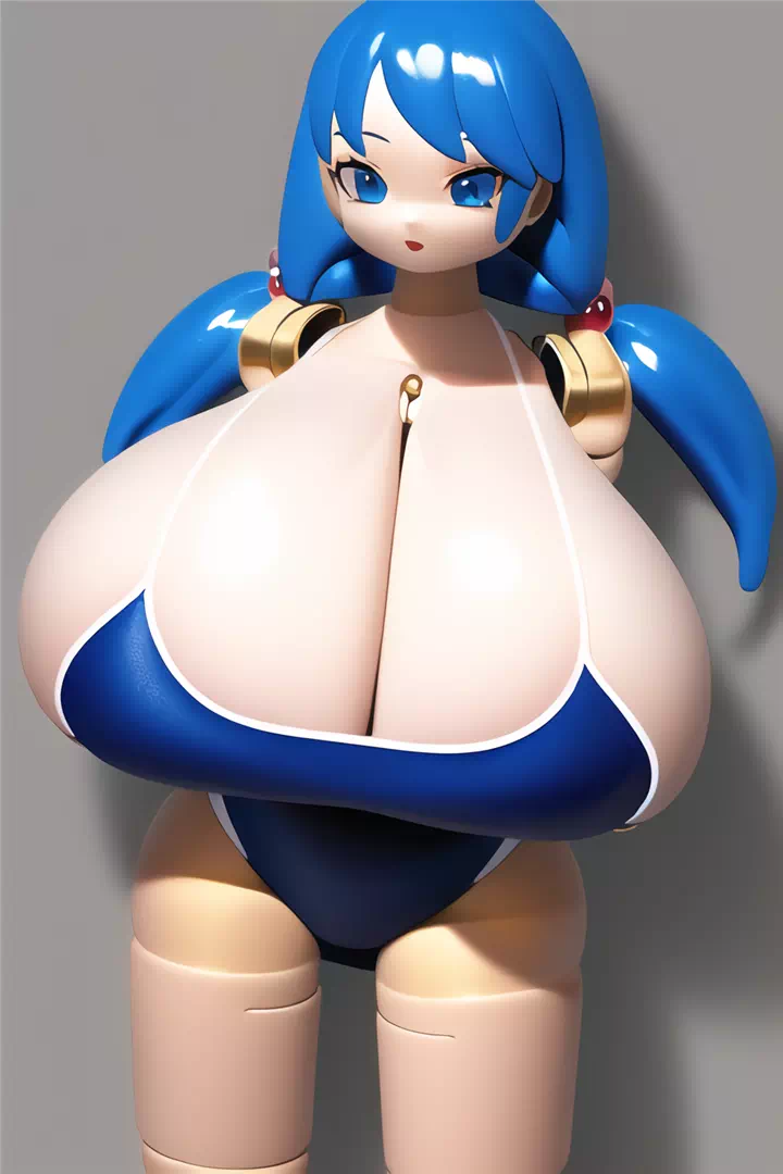 ドールフィギュア風スク水爆乳