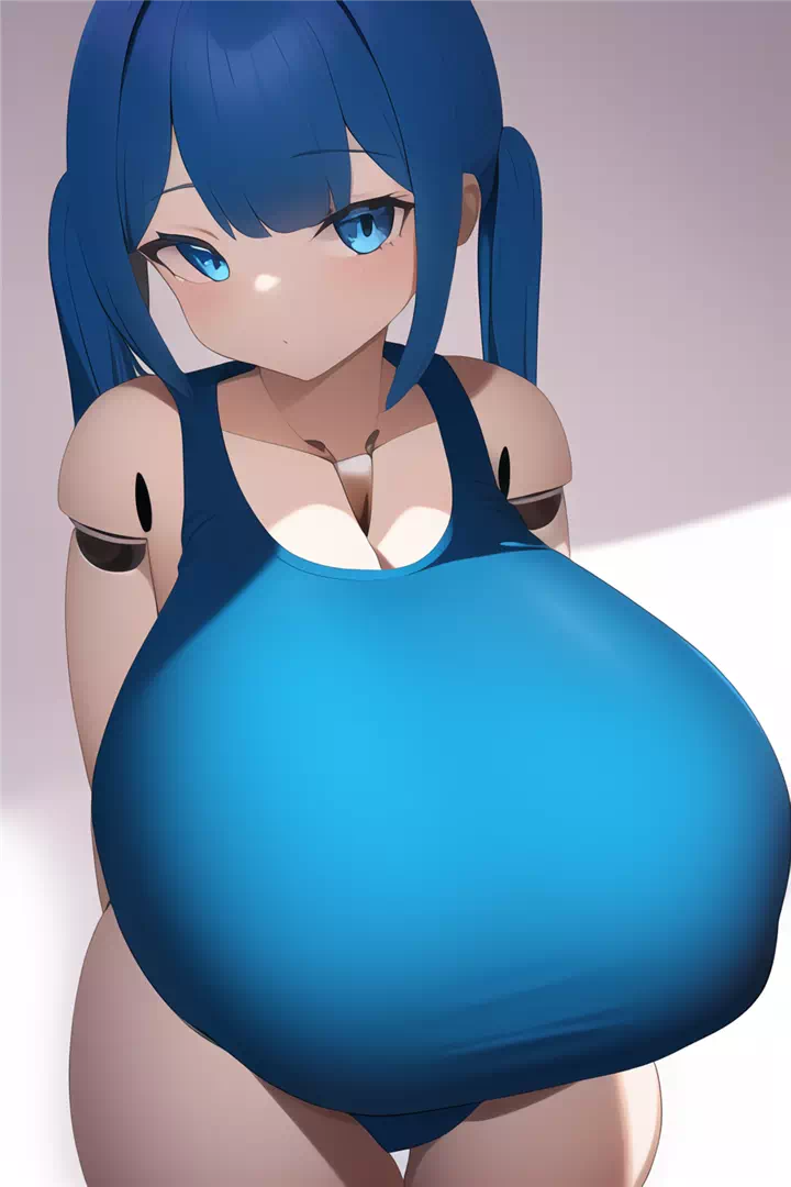 ドールフィギュア風スク水爆乳