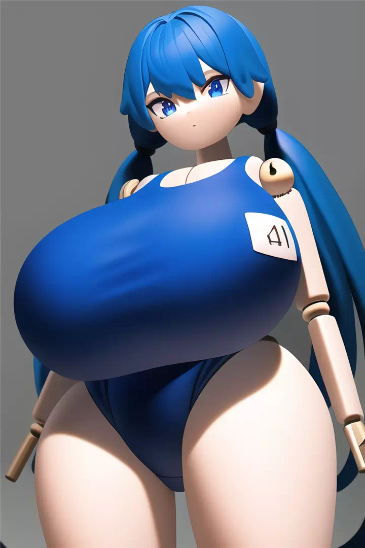 ドールフィギュア風スク水爆乳