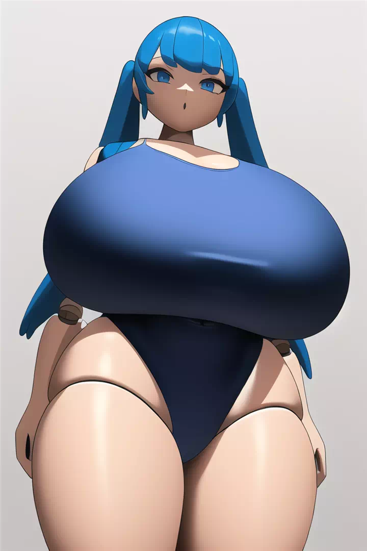 ドールフィギュア風スク水爆乳