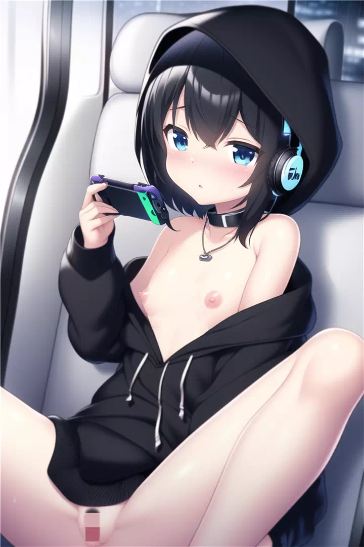 Black Hooded Girl Gamer