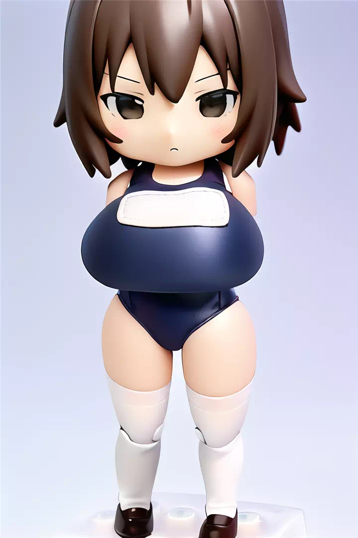 ドールフィギュア風スク水爆乳(ねんどろいど編)