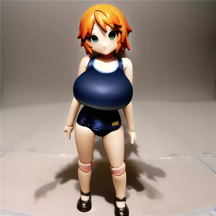 ドールフィギュア風スク水爆乳(ねんどろいど編)