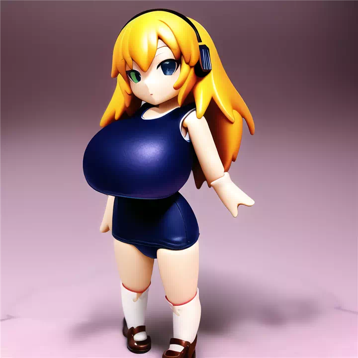 ドールフィギュア風スク水爆乳(ねんどろいど編)