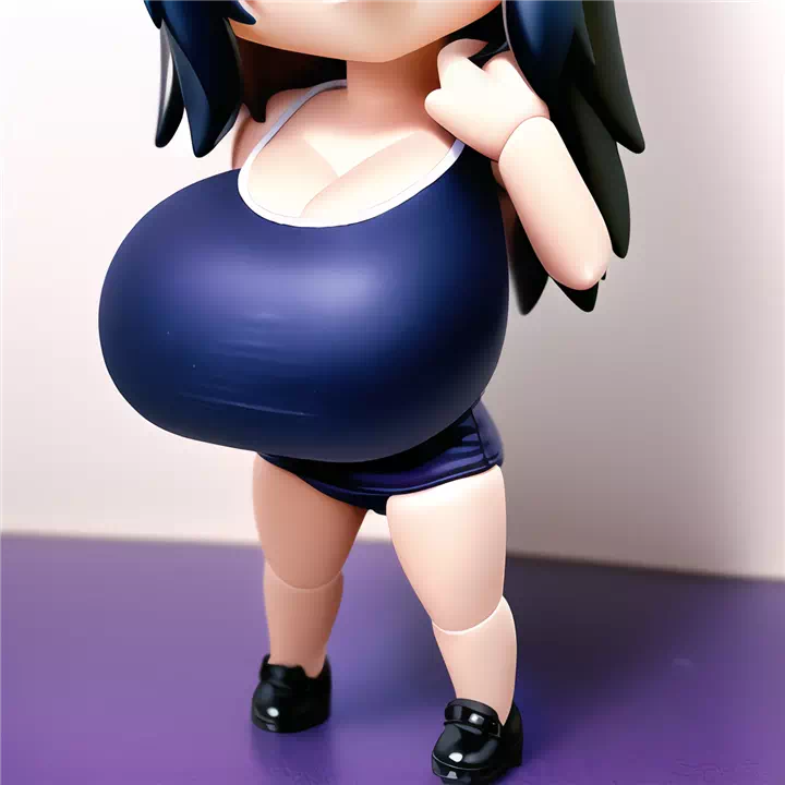 ドールフィギュア風スク水爆乳(ねんどろいど編)