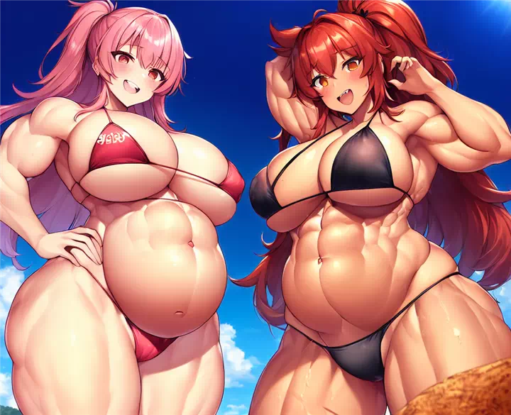 爆乳筋肉ギャルハーレム