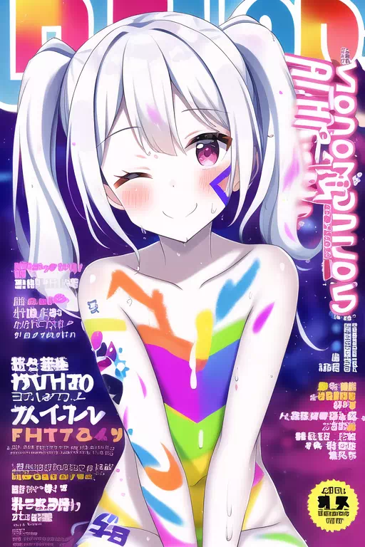 【NovelAI】#31 Bodypaint Magazine