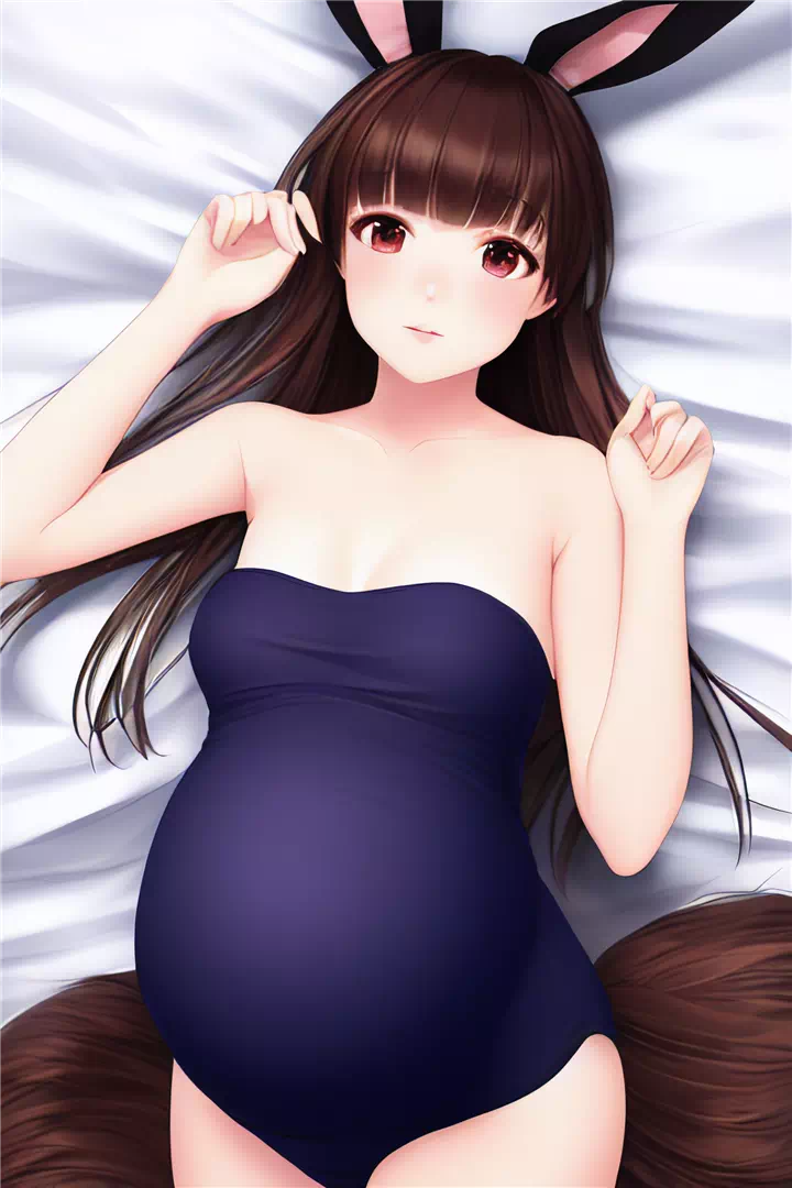 Pregnant teen bunny suit edition