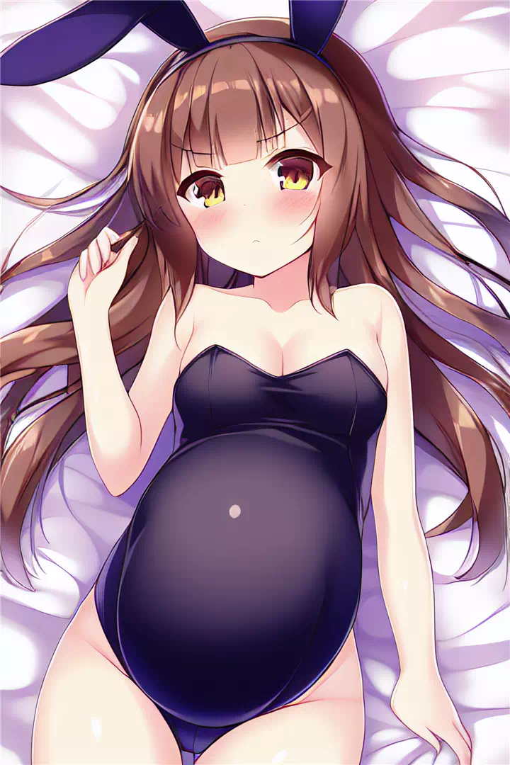 Pregnant teen bunny suit edition
