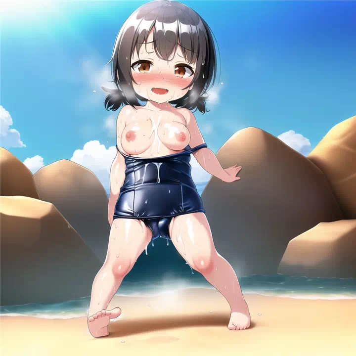 隠れてエッチな女の子