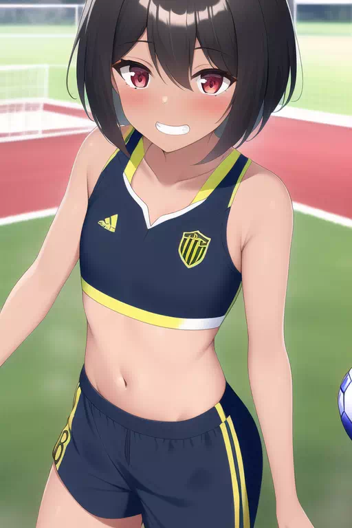 全力脱衣！サッカー少女！