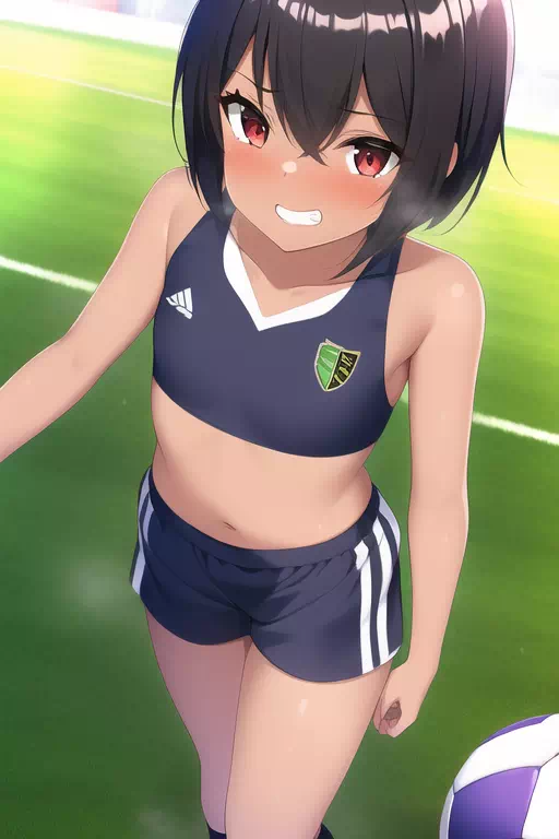 全力脱衣！サッカー少女！