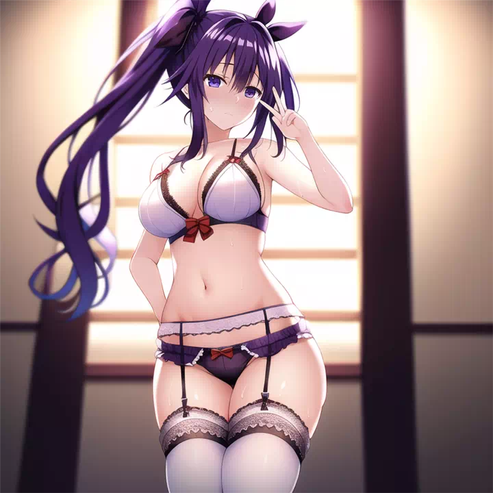 Tenka in lingerie