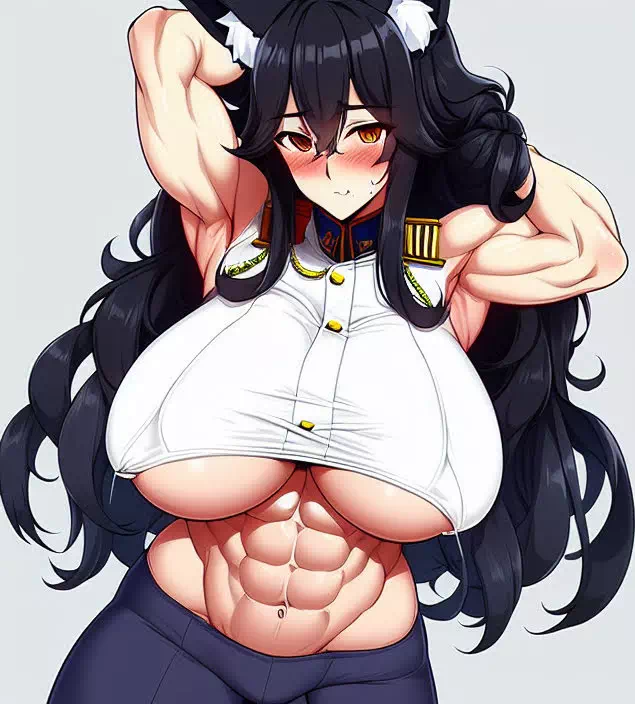 爆乳ケモ耳筋肉お姉さん