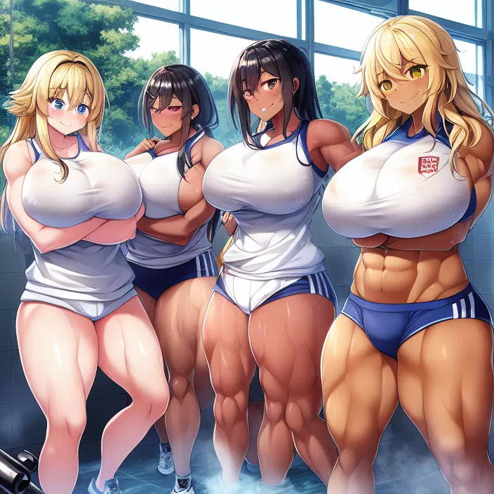 爆乳筋肉スポーツギャル