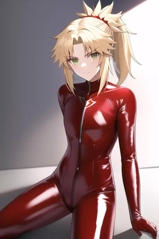 mordred in skintight bodysuit