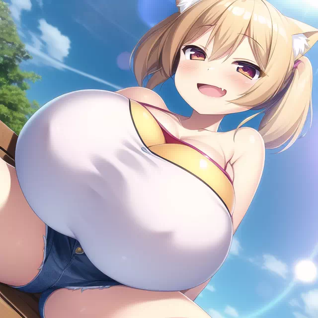 メスガキおっぱい猫の夏休み