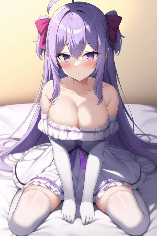 PURPLE HAIR TWINTAILS