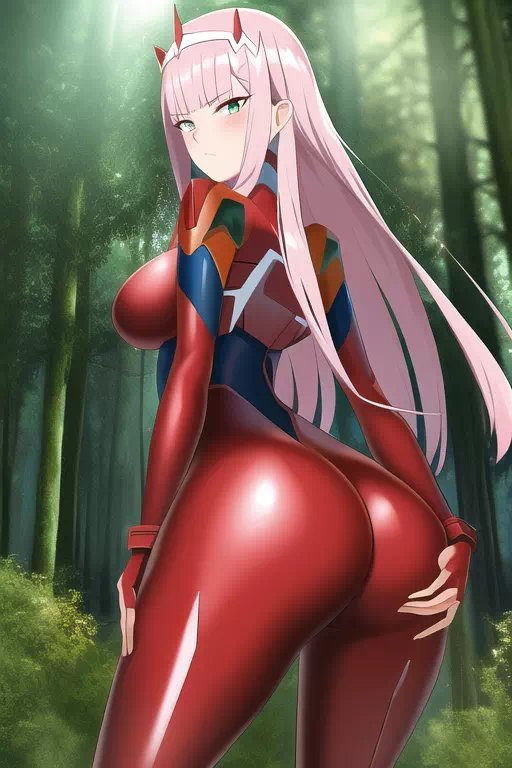 Zero two latex butt