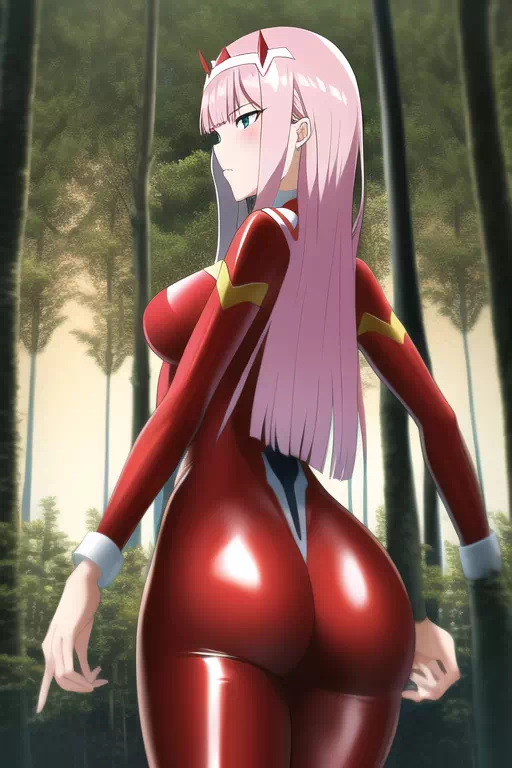 Zero two latex butt