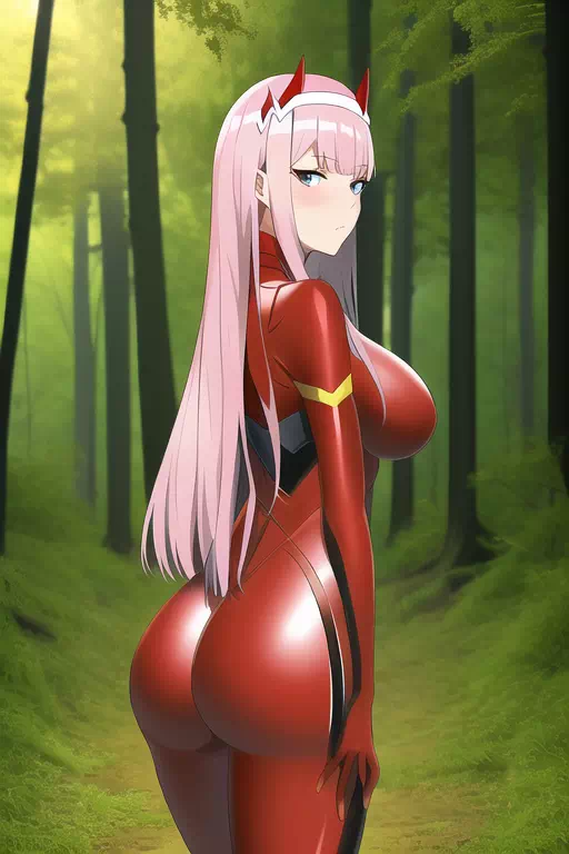 Zero two latex butt