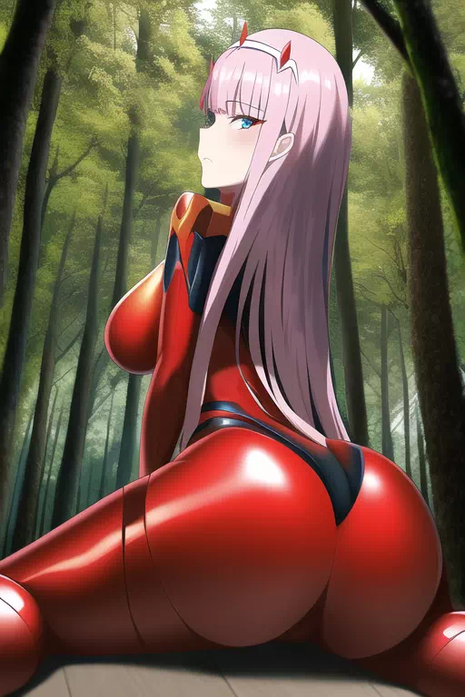 Zero two latex butt