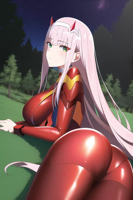 Zero two latex butt