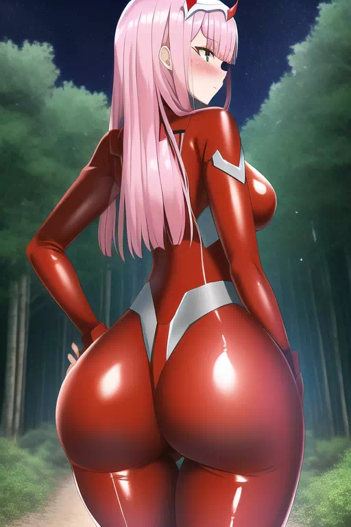 Zero two latex butt